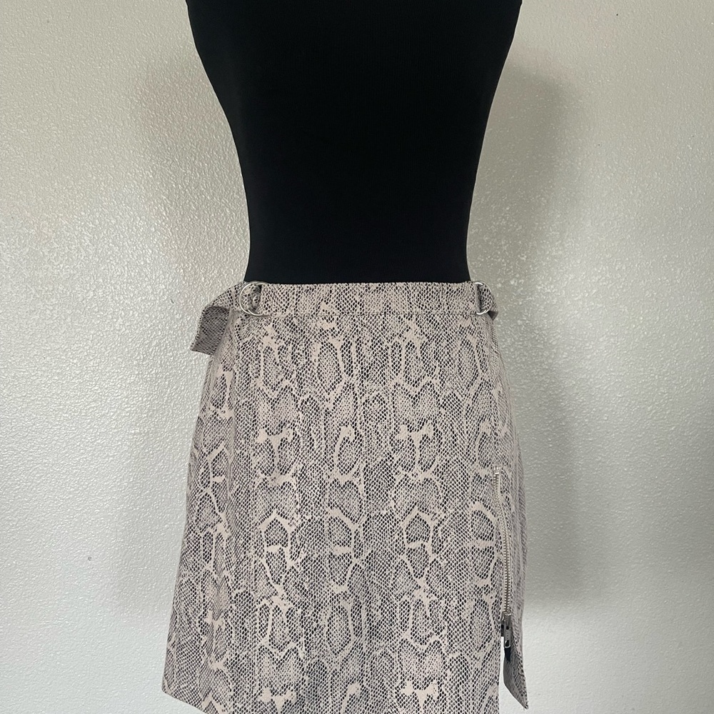 Not for sale Free People snake skin Midnight magic mini skirt
